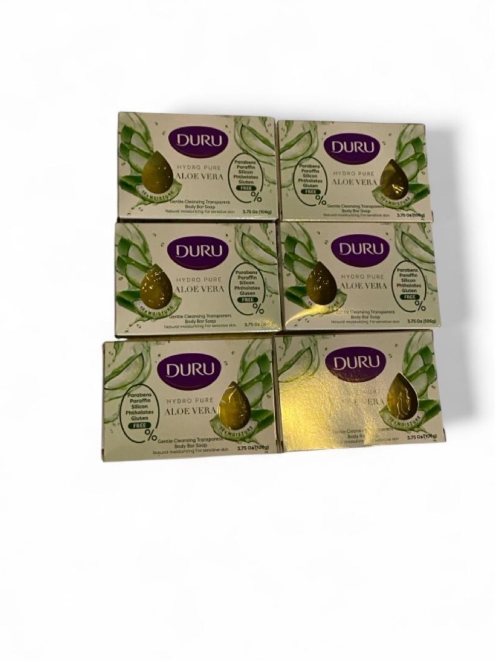 Hydro Pure Aloe Vera Soap - Green (6 Bar Pack)